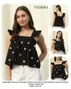 Fiorra TOP015 Cotton Work Ladies Western Top Wholesale Market In Surat
